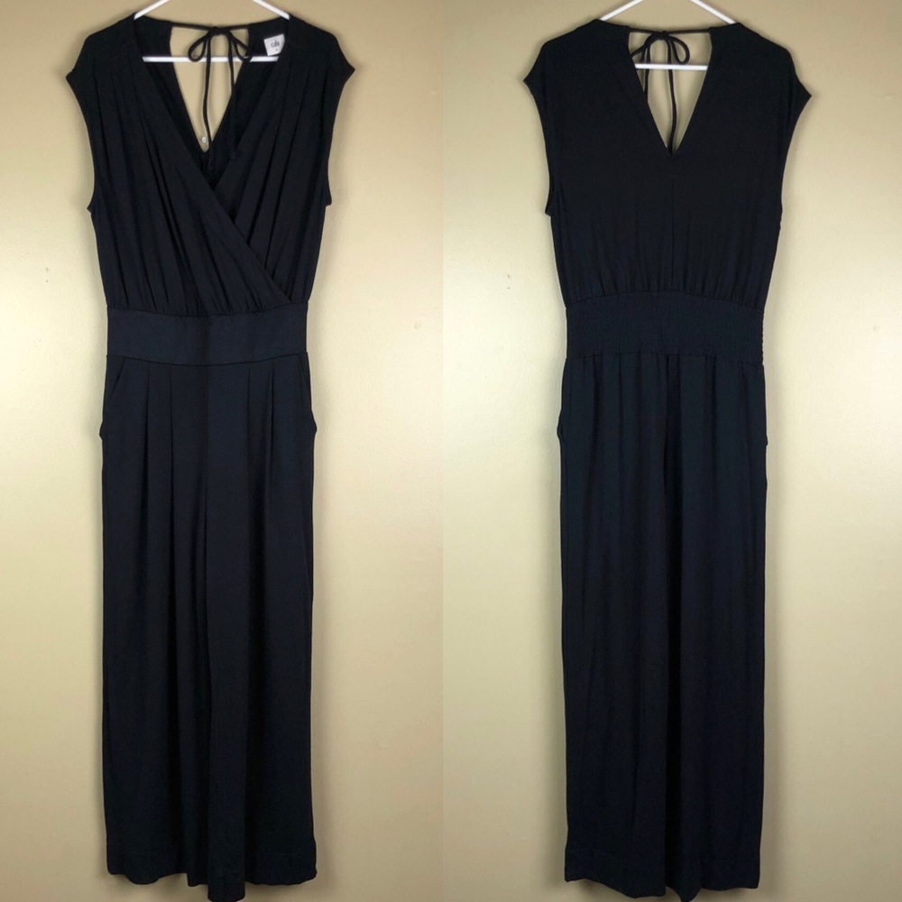 CAbi Downtown Jumpsuit Pants Black Medium 5577 - Picture 2 of 8